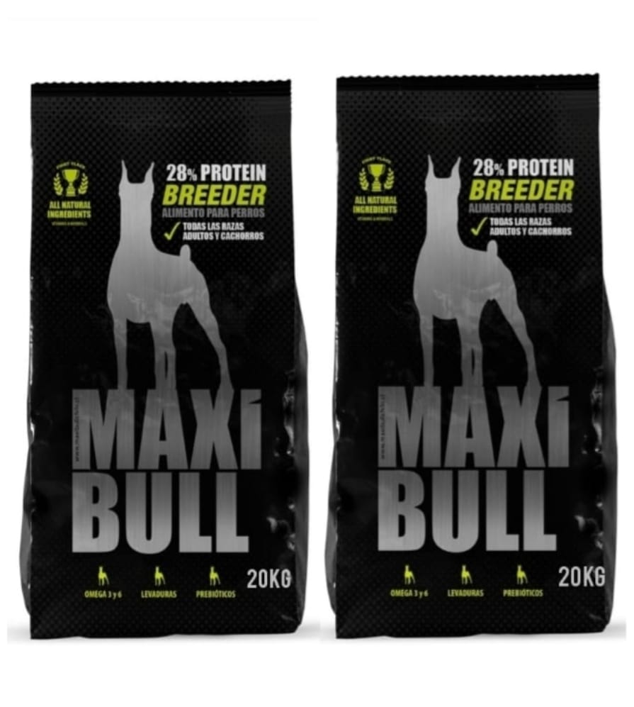 PROMO MAXIBULL BREEDER (Adulto y Cachorro) 20Kg x 2 !!!